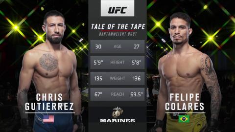 UFCFN 194 - Chris Gutierrez vs Felipe Colares - Oct 9, 2021