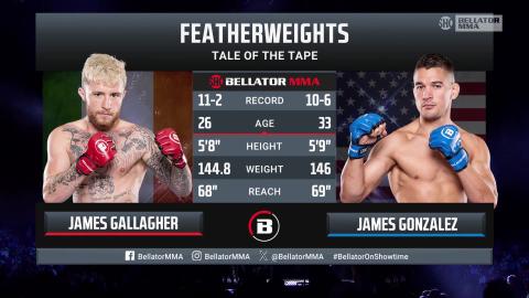 Bellator 298 - James Gallagher vs James Gonzalez - August 10, 2023