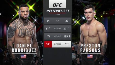 UFC on ESPN 26 - Daniel Rodriguez vs Preston Parsons - Jul 18, 2021
