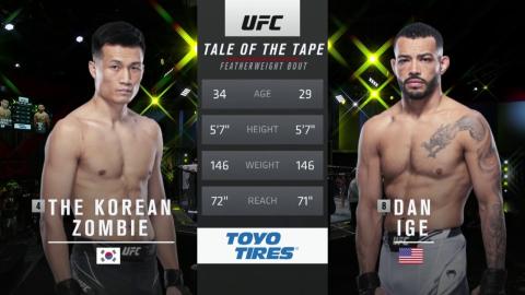 UFC on ESPN 25 - The Korean Zombie vs Dan Ige - Jun 19, 2021