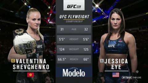 UFC 238 - Valentina Shevchenko vs Jessica Eye - Jun 8, 2019