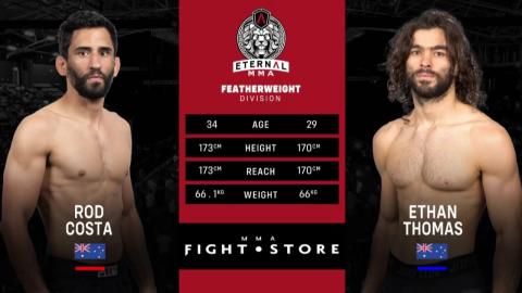 Eternal MMA 78 - Ethan Thomas vs Rod Costa - September 7, 2023