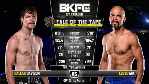 BKFC 44 - Dallas Davison vs. Lloyd Mix - Jun 09, 2023