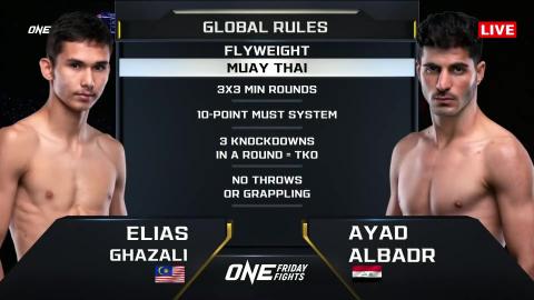 ONE Friday Fights 2 - Elias Ghazali vs Ayad Albadr - Jan 27, 2023