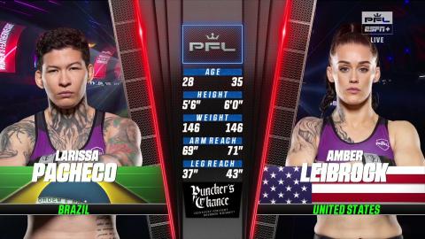 PFL 5 Regular Season - Larissa Pacheco vs Amber Leibrock - June 16, 2023