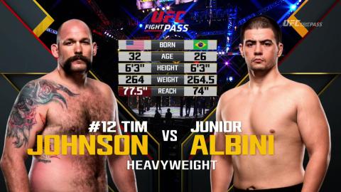 UFC on Fox 25 - Tim Johnson vs Junior Albini - Jul 22, 2017