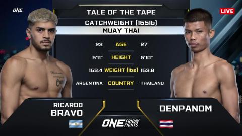 One Friday Fights 30 - Ricardo Bravo vs Denpanom Pran26 - August 24, 2023