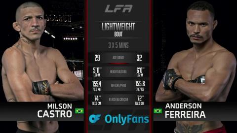 LFA 151 - Anderson Ferreira vs Milson Castro - Jan 28, 2023