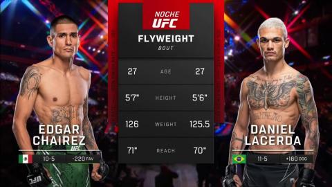 Noche UFC - Edgar Chairez vs Daniel Lacerda - September 16, 2023