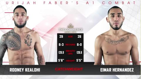 Urijah Faber's A1 Combat - Eimar Hernandez vs Rodney Kealohi - September 1, 2023