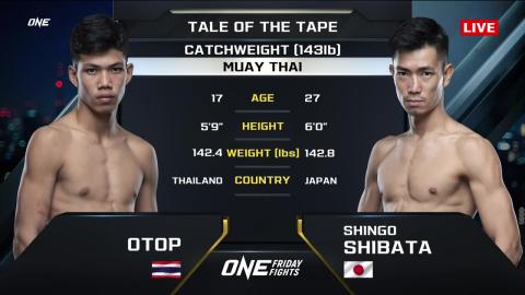 One Friday Fights 33 - Otop Or Kwanmuang vs Shingo Shibata - September 14, 2023