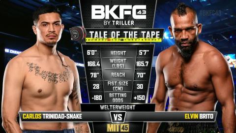 BKFC 43 - Carlos Trinidad-Snake vs Elvin Leon Brito - May 18, 2023