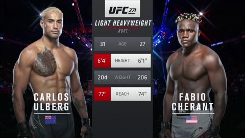 UFC 271 - Carlos Ulberg vs. Fabio Cherant - Feb 12, 2022