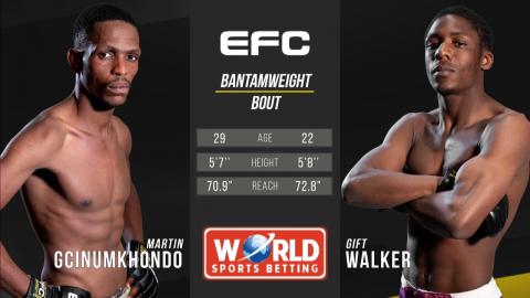 Martin Gcinumkhondo vs. Gift Walker - Sep - 11, 2021