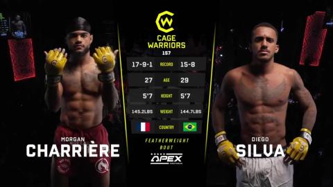Cage Warriors 157 - Morgan Charriere vs Diego Silva - July 20, 2023