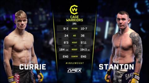 Cage Warriors 151 - Mick Stanton vs Will Currie - Mar 24, 2023
