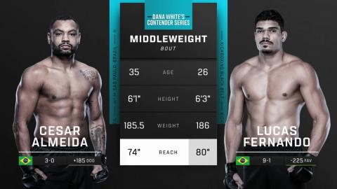 Contender Series 2023 - César Almeida vs Lucas Fernando - August 7, 2023