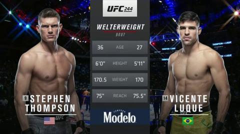 UFC 244: Stephen Thompson vs Vicente Luque - Nov 3, 2019