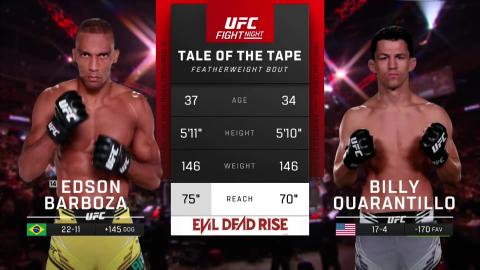 UFC on ESPN 44 - Barboza vs Quarantillo - April 15, 2023
