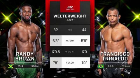 UFC Fight Night 211 - Randy Brown vs Francisco Trinaldo - Oct 01, 2022