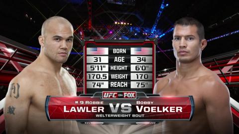 UFC on FOX 8 - Robbie Lawler vs Bobby Voelker - Jul 27, 2013