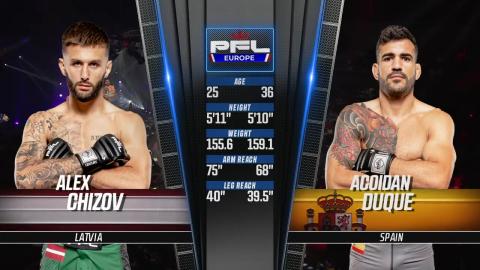 PFL Europe 2 - Acoidan Duque vs Aleksandr Chizov - July 07, 2023