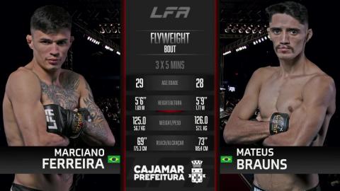 LFA 151 - Marciano Ferreira vs Mateus Brauns - Jan 28, 2023