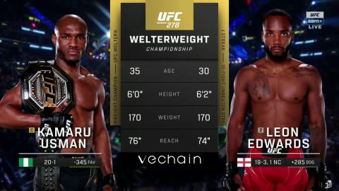 UFC 278 - Kamaru Usman vs Leon Edwards 2 - Aug 20, 2022