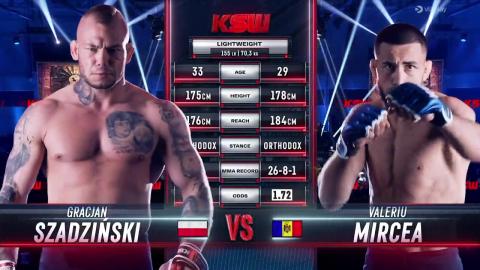 KSW 76 - Valeriu Mircea vs Gracjan Szadziński - Nov 12, 2022