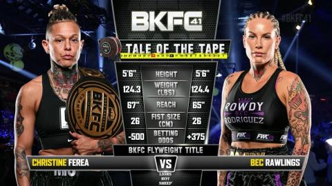 BKFC 41 - Rawlings vs. Ferea - April 29, 2023