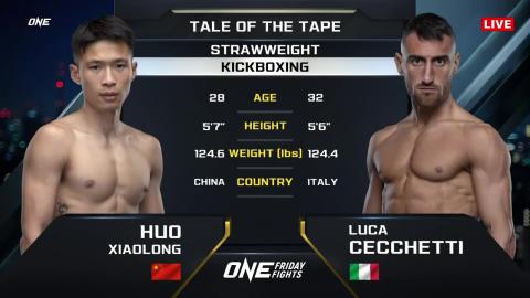 One Friday Fights 31 - Luca Cecchetti vs Xiaolong Huo - August 31, 2023