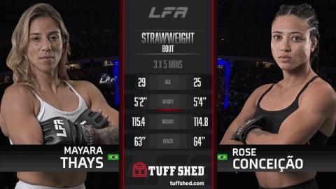 LFA 143 - Rose Conceiccao vs Mayara Thays - Sep 30, 2022