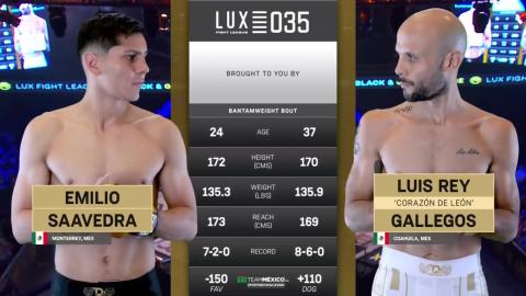 Lux Fight League 35 - Emilio Saavedra vs Luis Rey Gallegos - August 10, 2023