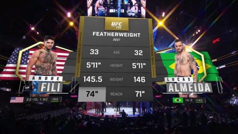 UFC 296 - Andre Fili vs Lucas Almeida - December 16, 2023