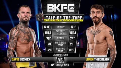 BKFC 30 - David Bosnick vs Loren Thibodeaux - Oct 01, 2022