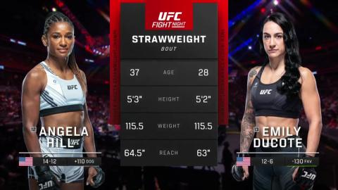 UFC on ESPN 42 - Angela Hill vs Emily Ducote - Dec 03, 2022