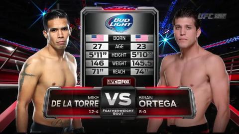 UFC on FOX 12 - Mike de la Torre vs Brian Ortega - Jul 25, 2014