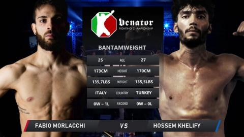 Venator FC 12 - Fabio Morlacchi vs Hussem Khelify - Oct 8, 2022