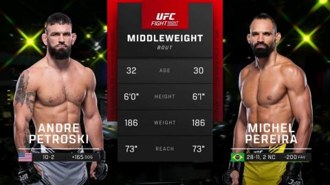UFC Fight Night 230 - Andre Petroski vs Michel Pereira - 14 October, 2023