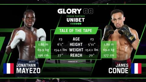 Glory 88 - James Condé vs Jonathan Mayezo - September 8, 2023