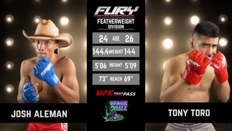 Fury FC 82 - Tony Toro vs Joshua Aleman - August 26, 2023