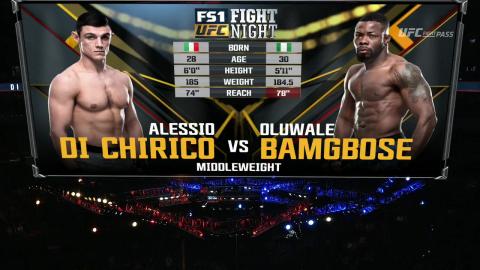 UFC on Fox 26 - Alessio Di Chirico vs Oluwale Bamgbose - Dec 16, 2017
