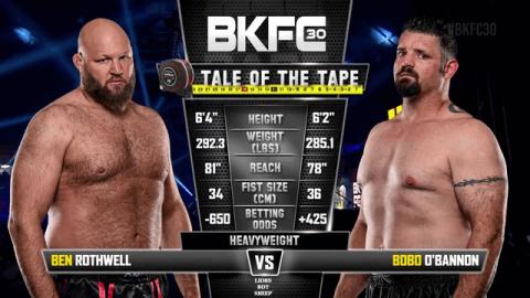 BKFC 30 - Bobo O'Bannon vs Ben Rothwell - Oct 01, 2022