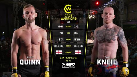 Cage Warriors 156 - Jimmy Quinn vs Dan Kneil - June 30, 2023