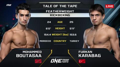 One Friday Fights 35 - Mohammed Boutasaa vs Furkhan Semi Karabag - September 28, 2023